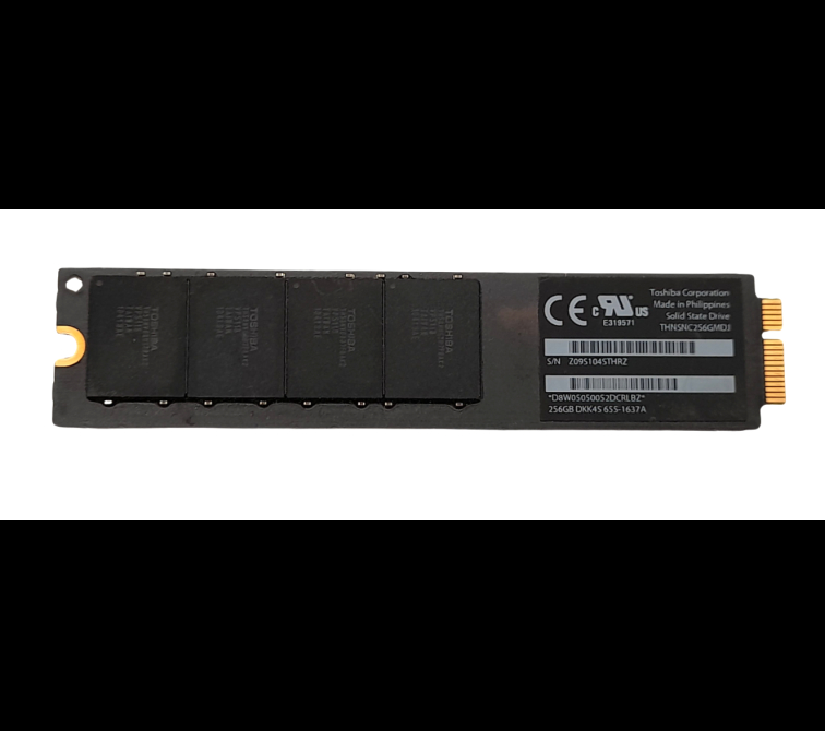 Toshiba DKK4S THNSNC256GMDJ 256GB SSD 90-99% Health Apple MacBook Air 1