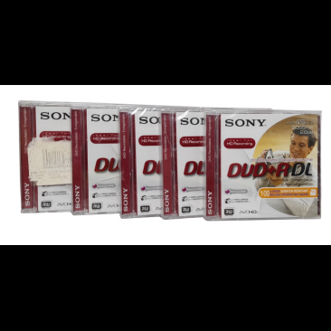 Sony DVD+R DL Dual Layer 2.6GB HD 45min Camcorder Discs x 5 - Price Inc VAT 1