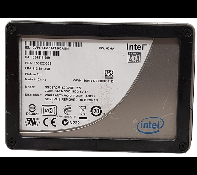 Intel SSDSA2M160G2GC 160GB SATA 2.5