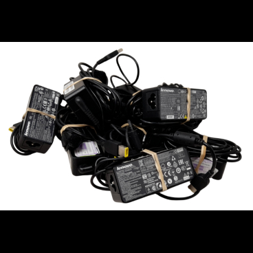 Genuine Lenovo Job Lot 10 X 20V - 2.25A 45W Yellow Rectangle Tip Laptop Chargers 1